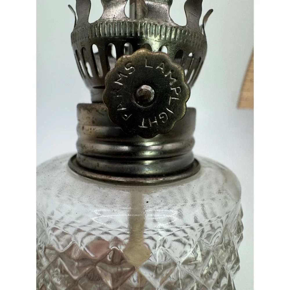 Vtg 1985 Austrian Lamplight Farms Crystal Glass Oil Lamps 6